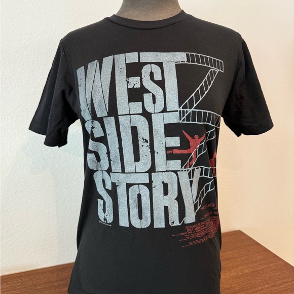 West Side Story Film Poster Graphic Black Graphic T-Shirt Men’s Small - Picture 1 of 5